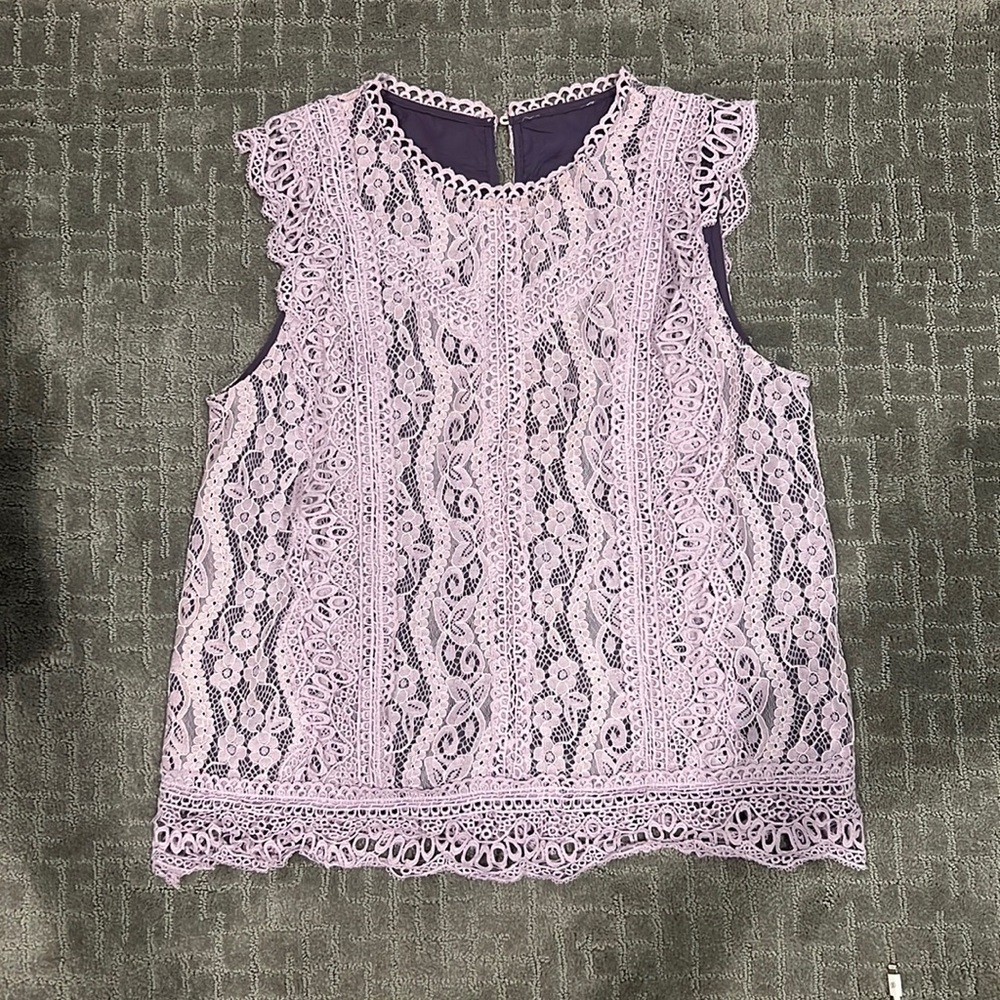Anthropologie lace tank blouse